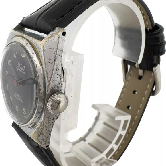 Vintage Titus Geneve Military Style 15 Jewel Men\'s Mechanical Wristwatch 811 main image 2